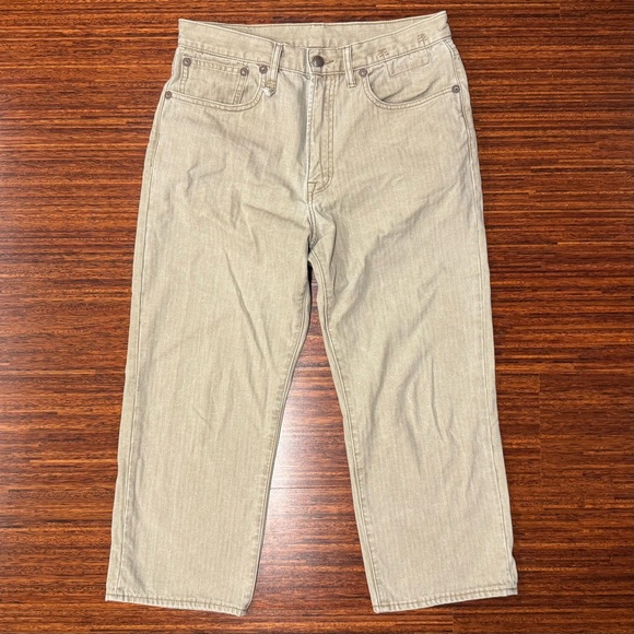 R13 X-BOYFRIEND JEANS - KHAKI
HERRINGBONE TWILL size 27 - Picture 1 of 7